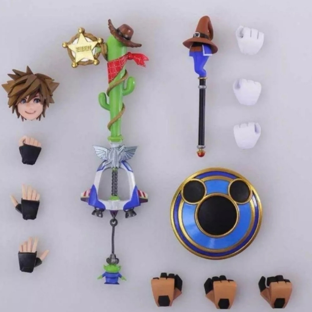 "SEALED" Disney Kingdom Hearts 3 Bring Arts Sora & Donald Duck and Goofy Figures - Picture 2 of 4